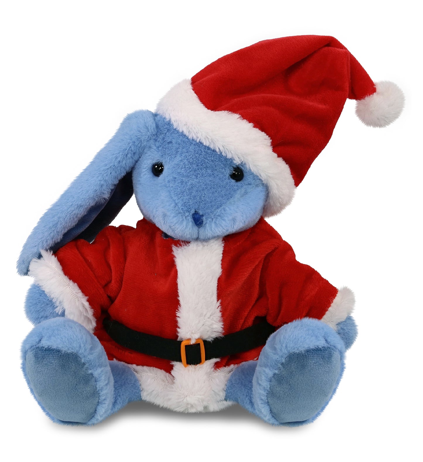 PLUSH SANTA - SUPER-SOFT PLUSH - BABY BLUE RABBIT 8"