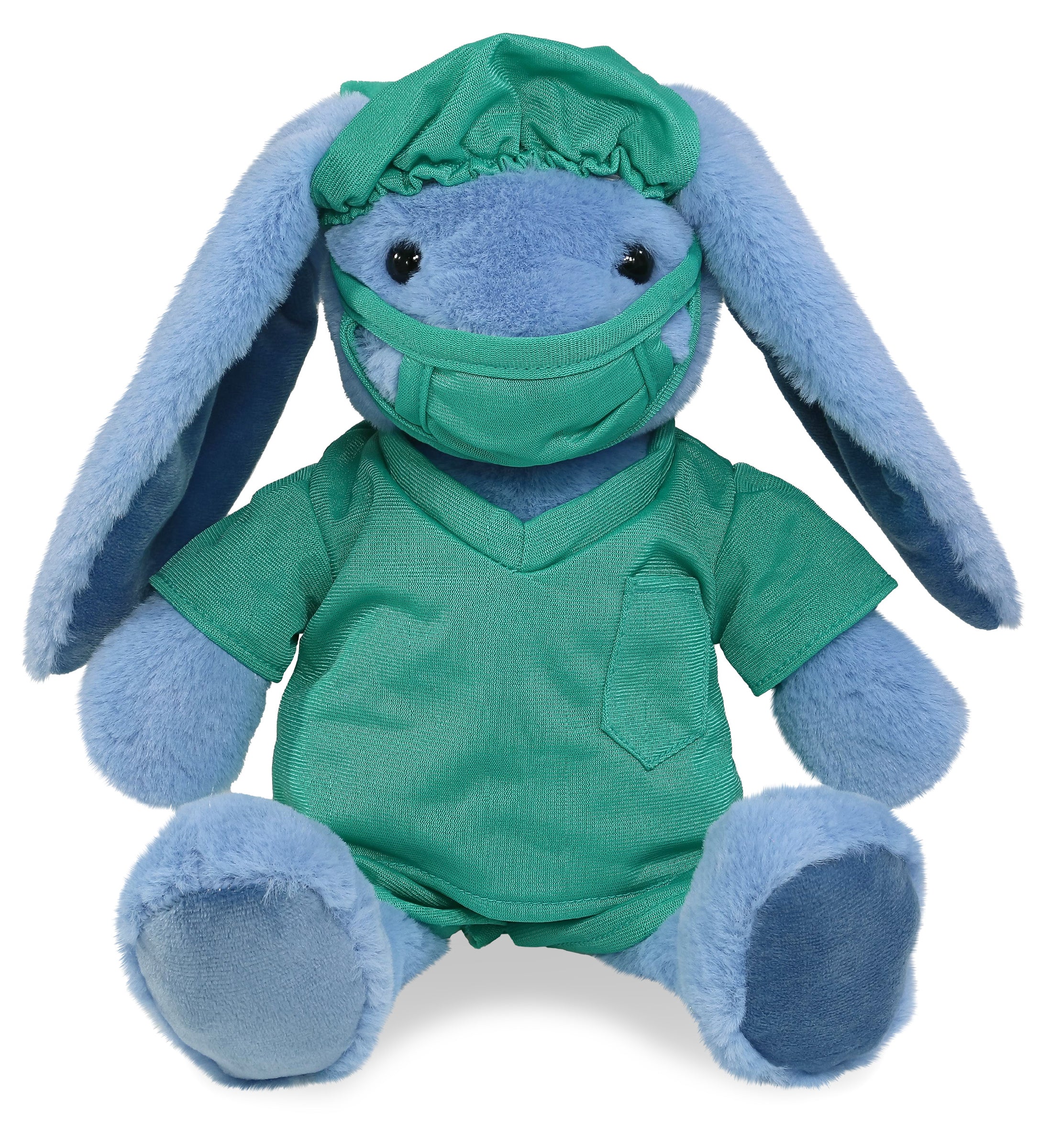 PLUSH DOCTOR - SUPER-SOFT PLUSH - BABY BLUE RABBIT 8"