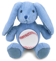 PLUSH BASEBALL - SUPER-SOFT PLUSH - BABY BLUE RABBIT 8"