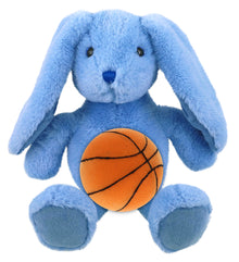 PLUSH BASKETBALL - SUPER-SOFT PLUSH - BABY BLUE RABBIT 8"