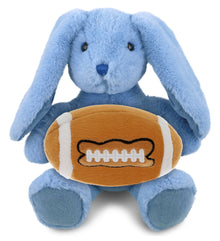 SUPER-SOFT PLUSH - BABY BLUE RABBIT 8" WITH FOOTBALL PLUSH