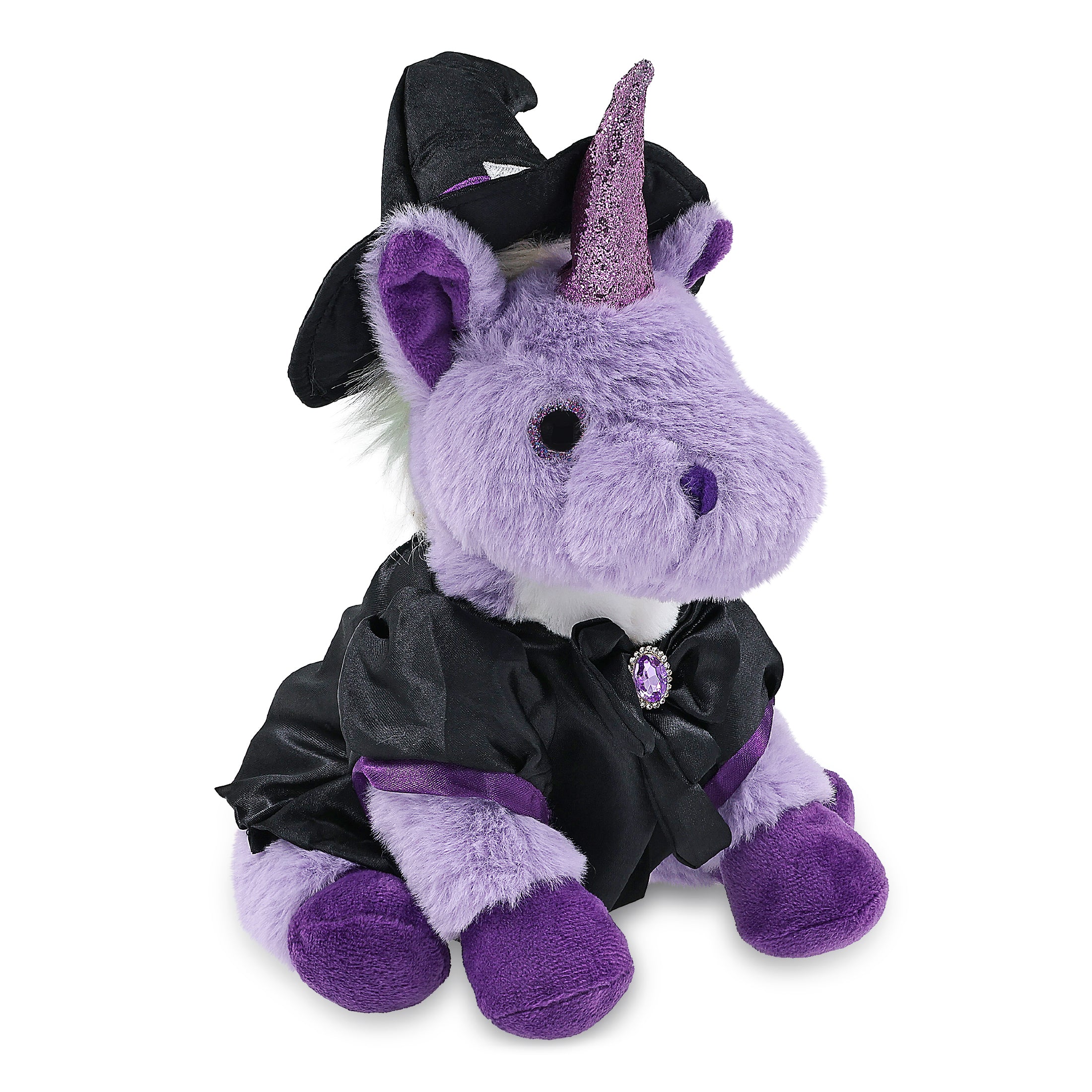 SUPER-SOFT PLUSH - PURPLE UNICORN 9" WITCH