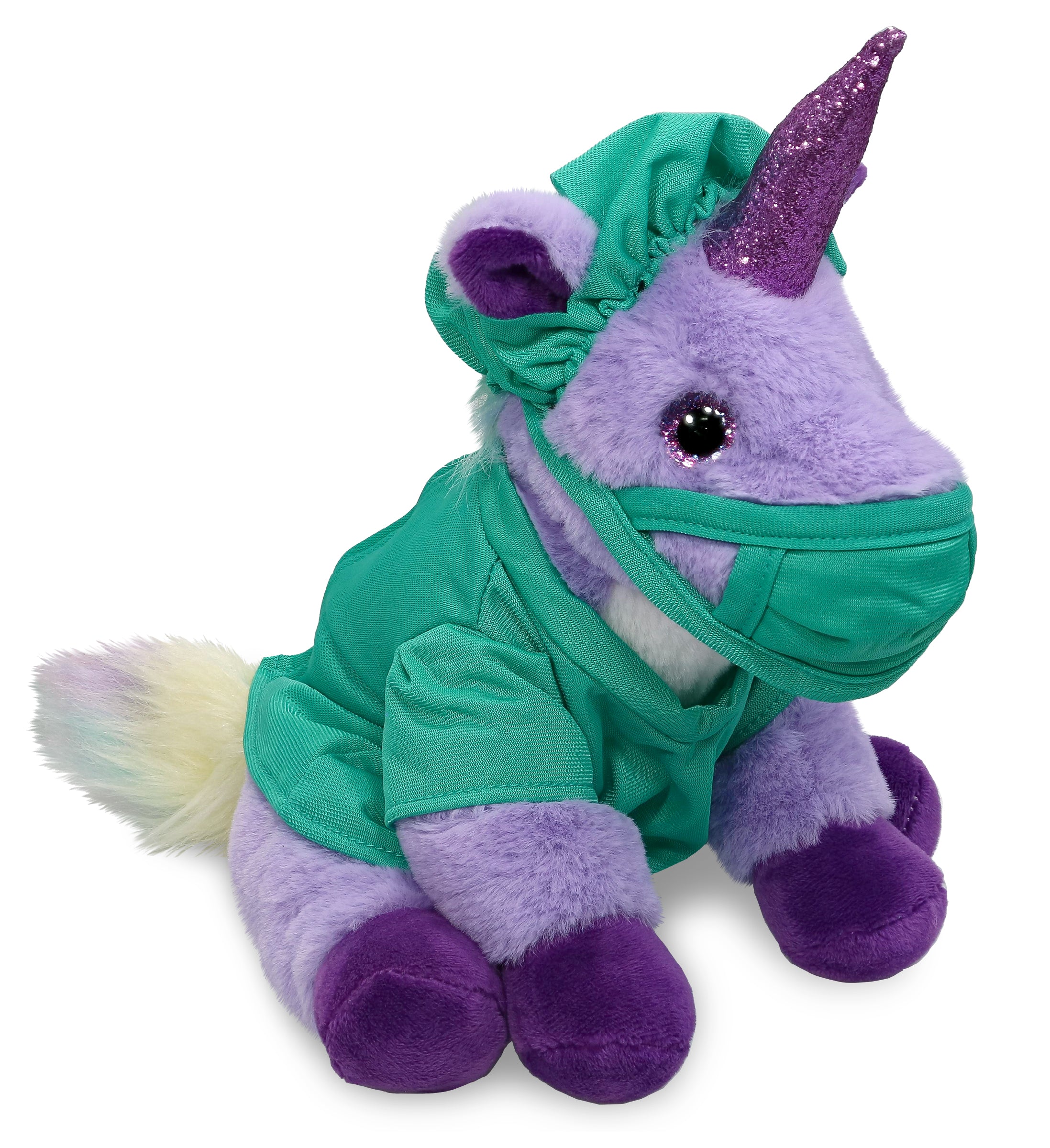 PLUSH DOCTOR - SUPER-SOFT PLUSH - PURPLE UNICORN 9"
