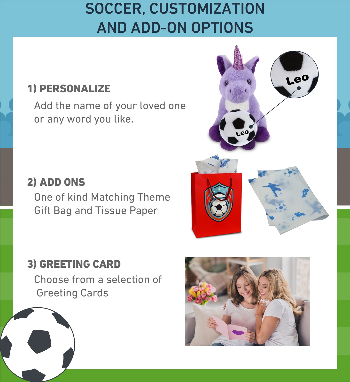 SUPER-SOFT PLUSH - PURPLE UNICORN 9" WITH SOCCER PLUSH