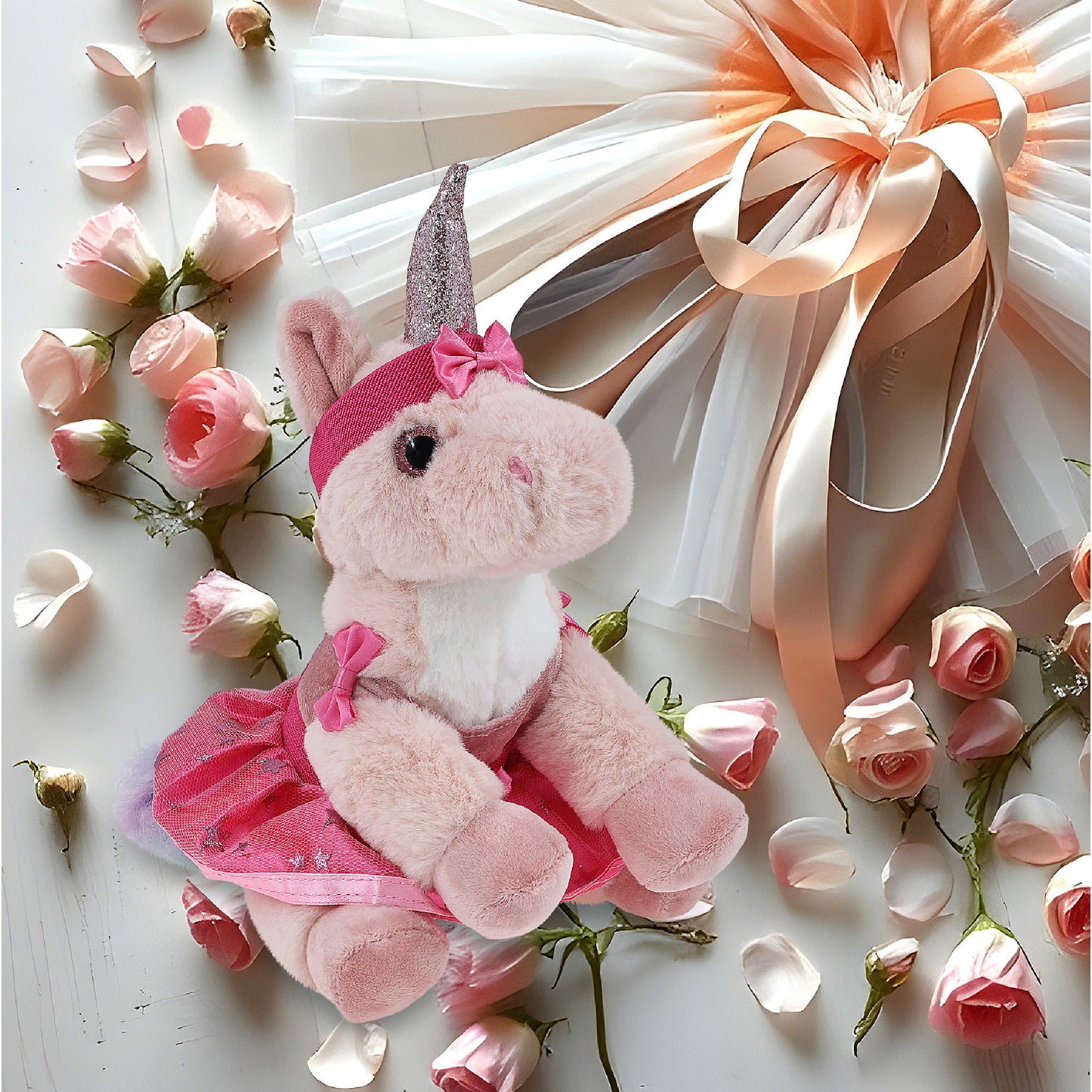 SUPER-SOFT PLUSH - PINK UNICORN 9" BALLERINA