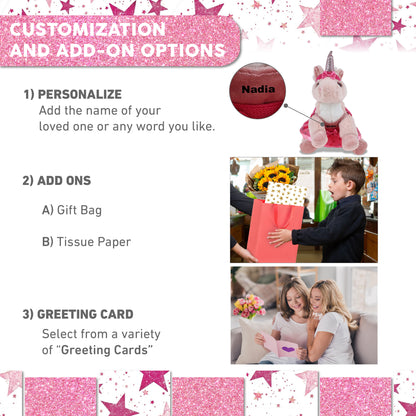 SUPER-SOFT PLUSH - PINK UNICORN 9" BALLERINA