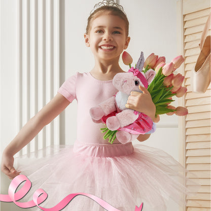 SUPER-SOFT PLUSH - PINK UNICORN 9" BALLERINA