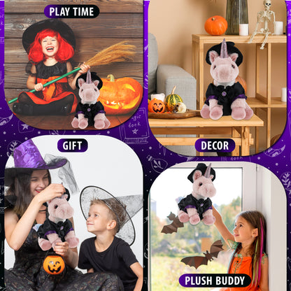 SUPER-SOFT PLUSH - PINK UNICORN 9" WITCH