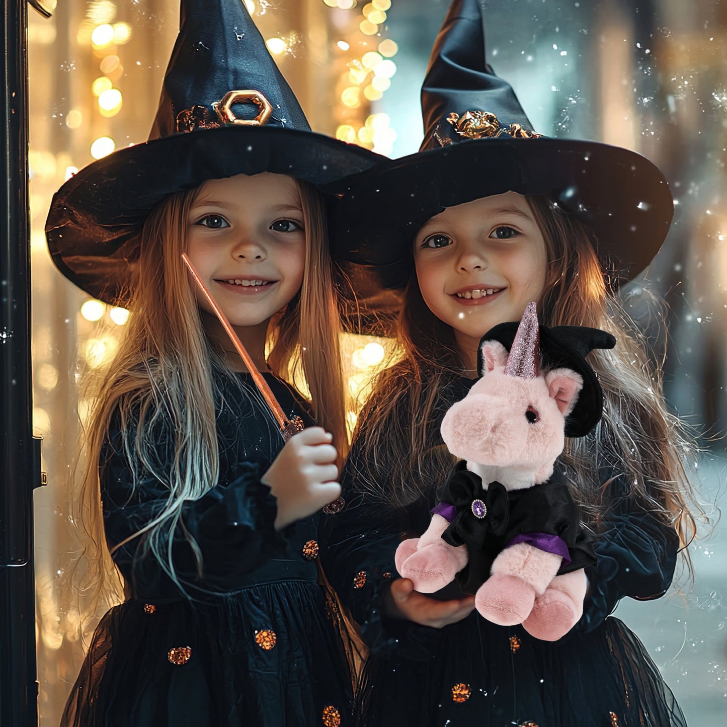 SUPER-SOFT PLUSH - PINK UNICORN 9" WITCH