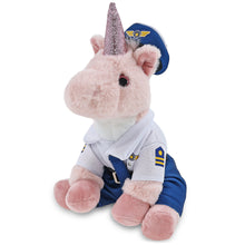 SUPER-SOFT PLUSH - PINK UNICORN 9" WITH PILOT DRESS UP