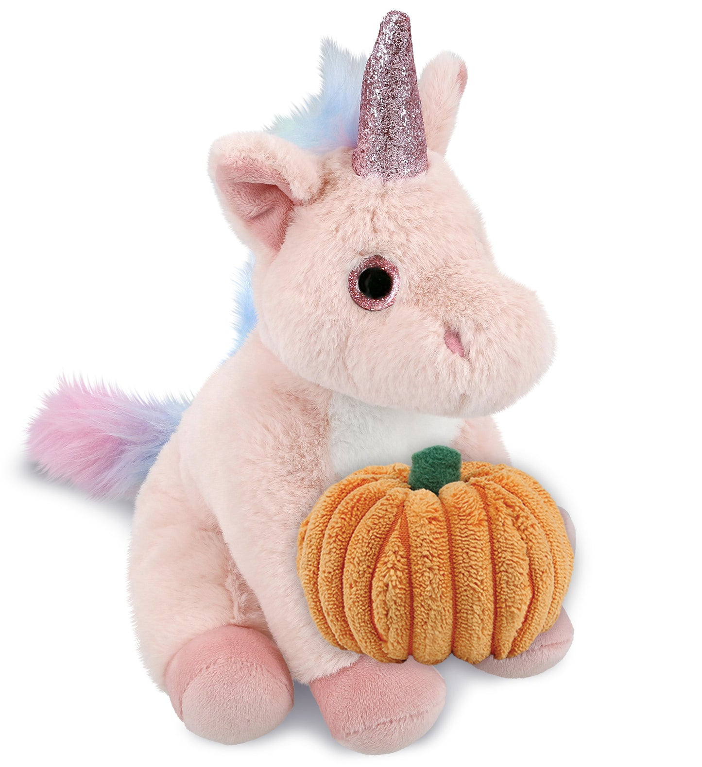 PLUSH PUMPKIN - SUPER-SOFT PLUSH - PINK UNICORN 9"