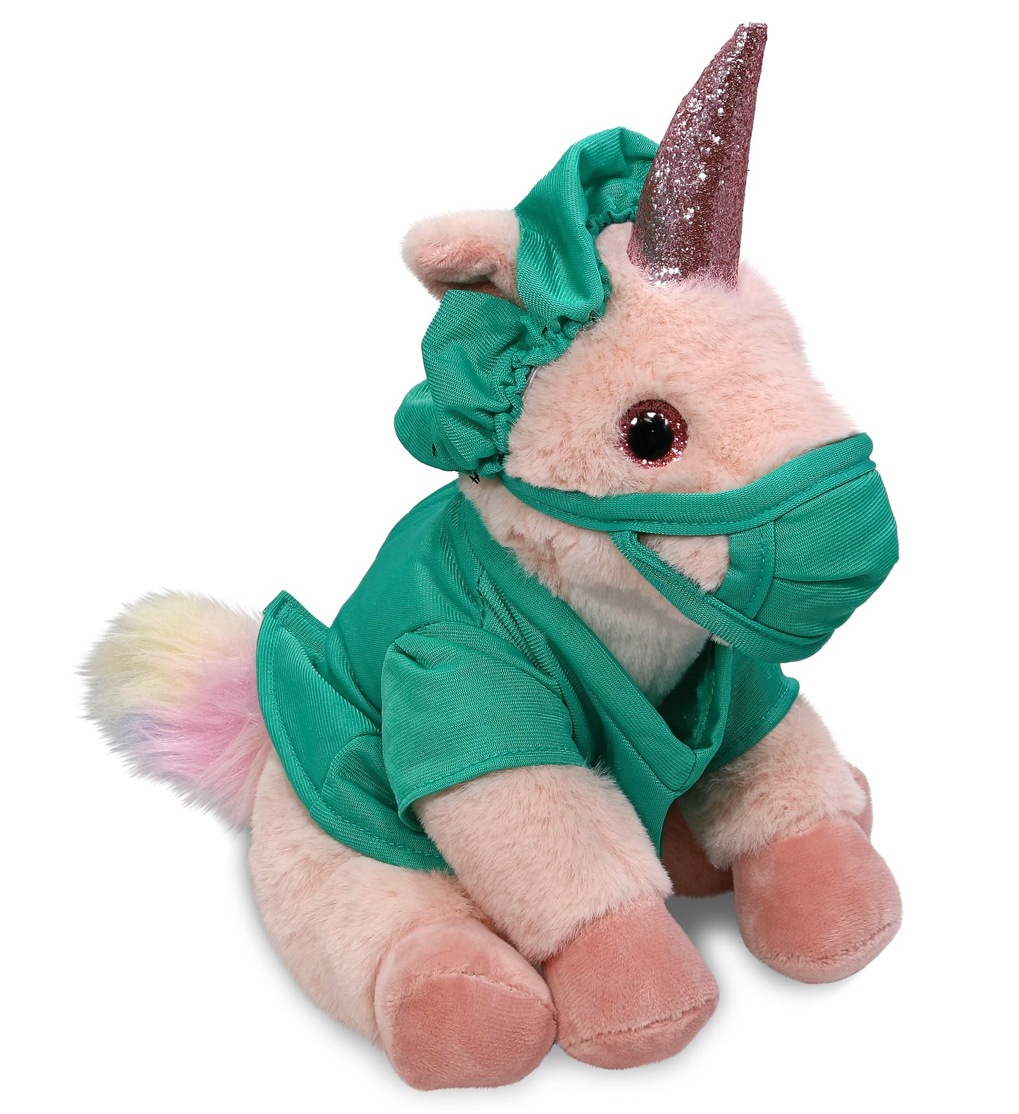 PLUSH DOCTOR - SUPER-SOFT PLUSH - PINK UNICORN 9"