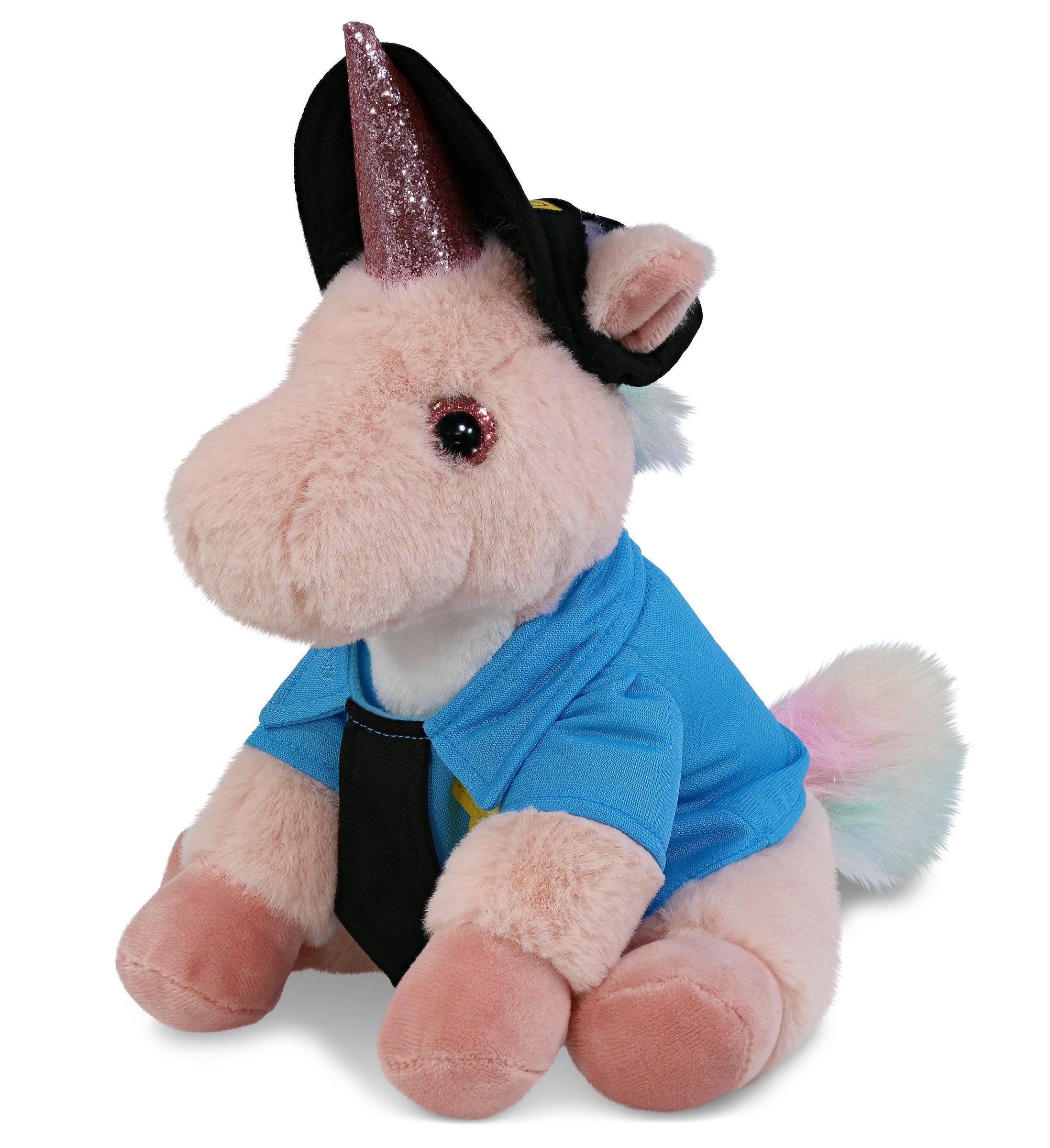 PLUSH POLICE - SUPER-SOFT PLUSH - PINK UNICORN 9"
