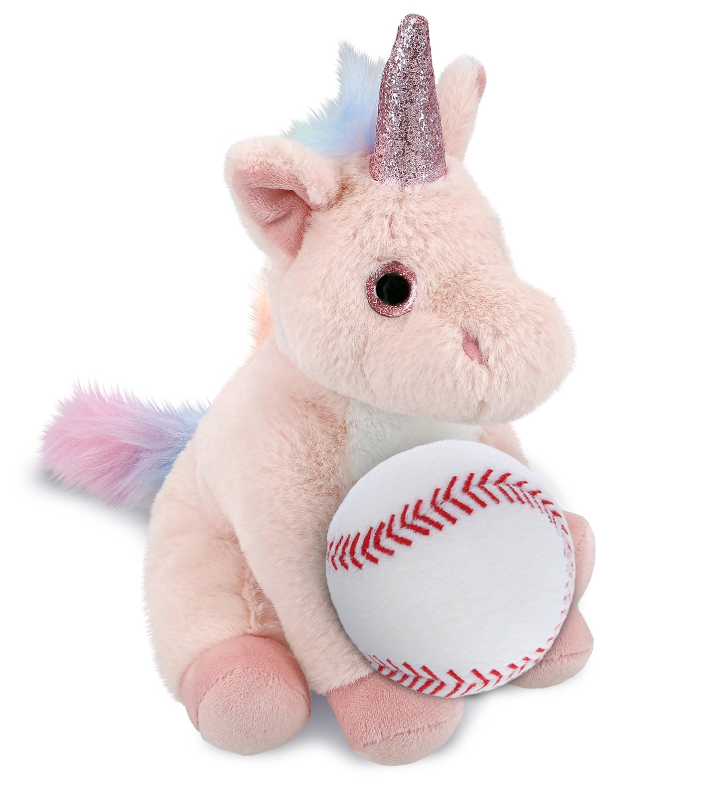 PLUSH BASEBALL - SUPER-SOFT PLUSH - PINK UNICORN 9"