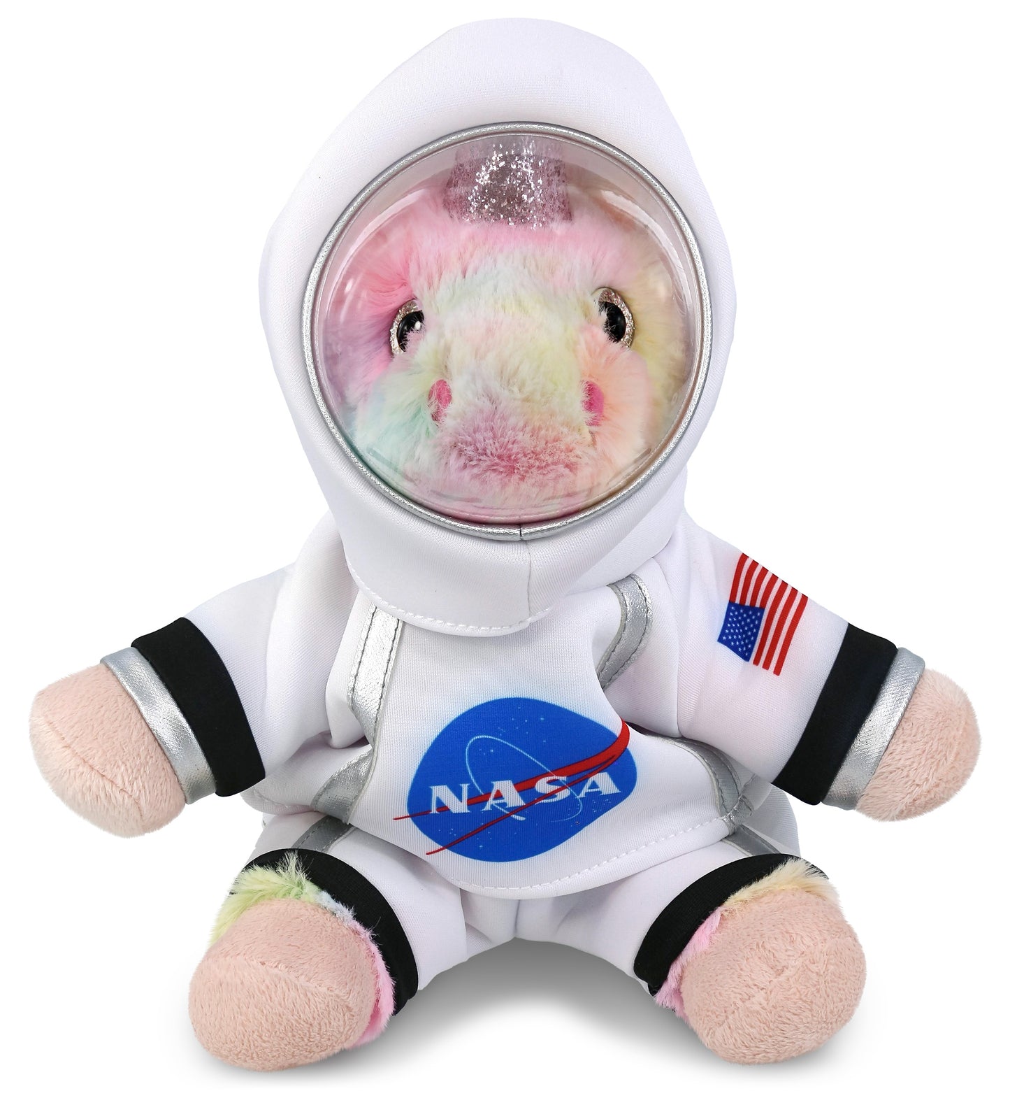 PLUSH ASTRONAUT - SUPER-SOFT PLUSH - RAINBOW UNICORN 9"