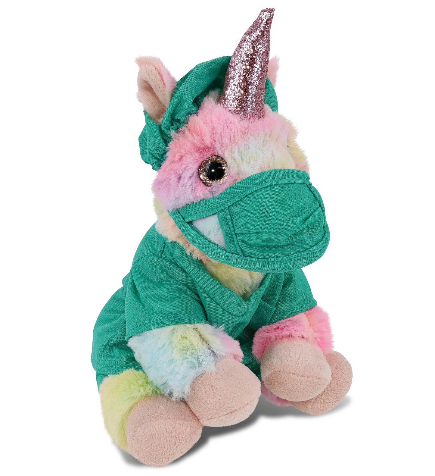 PLUSH DOCTOR - SUPER-SOFT PLUSH - RAINBOW UNICORN 9"