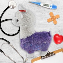 PLUSH - SPARKLE PURPLE LLAMA NURSE