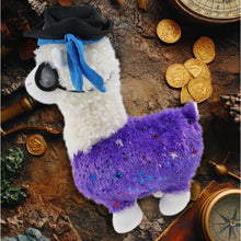PLUSH - SPARKLE PURPLE LLAMA PIRATE DRESS UP