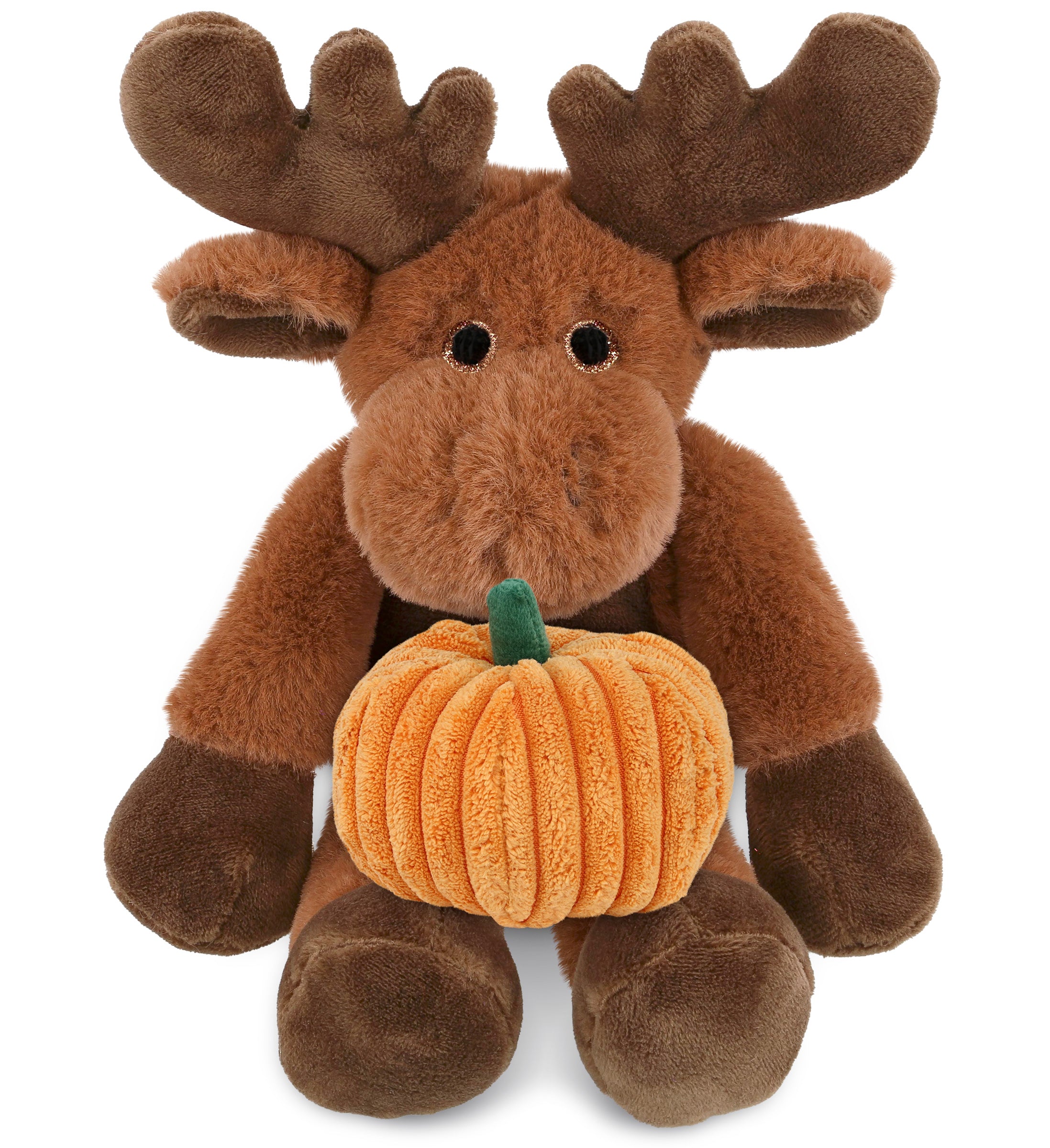 PLUSH PUMPKIN - SUPER-SOFT PLUSH - LONG LEG MOOSE 10.5"