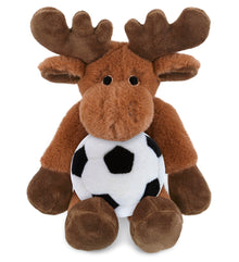SUPER-SOFT PLUSH - LONG LEG MOOSE 10.5" WITH SOCCER PLUSH