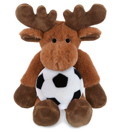 SUPER-SOFT PLUSH - LONG LEG MOOSE 10.5" WITH SOCCER PLUSH