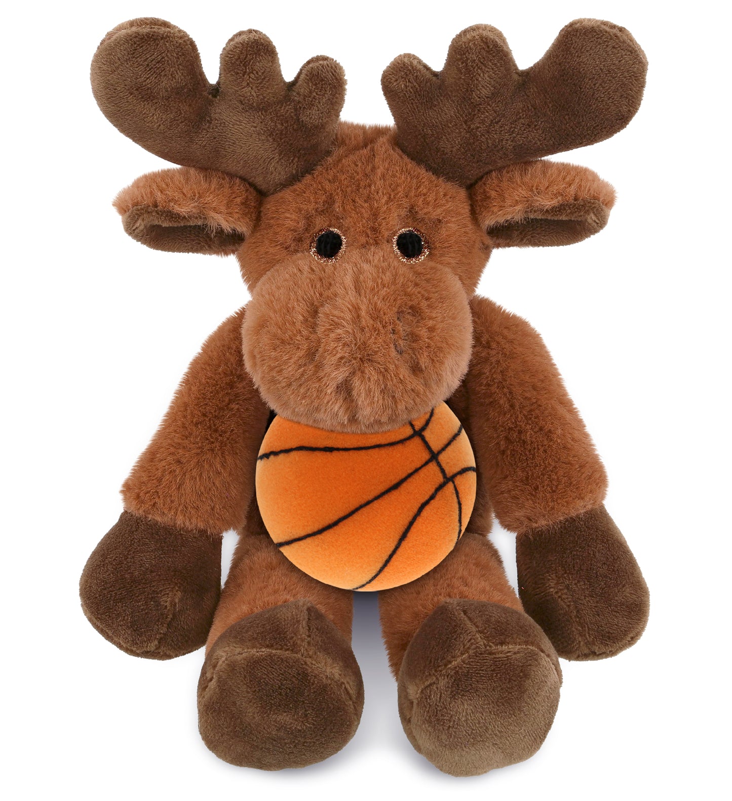PLUSH BASKETBALL - SUPER-SOFT PLUSH - LONG LEG MOOSE 10.5"