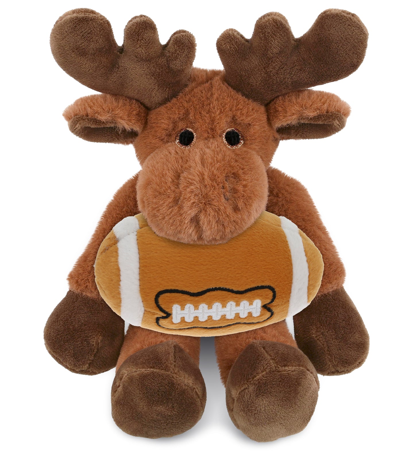SUPER-SOFT PLUSH - LONG LEG MOOSE 10.5" WITH FOOTBALL PLUSH