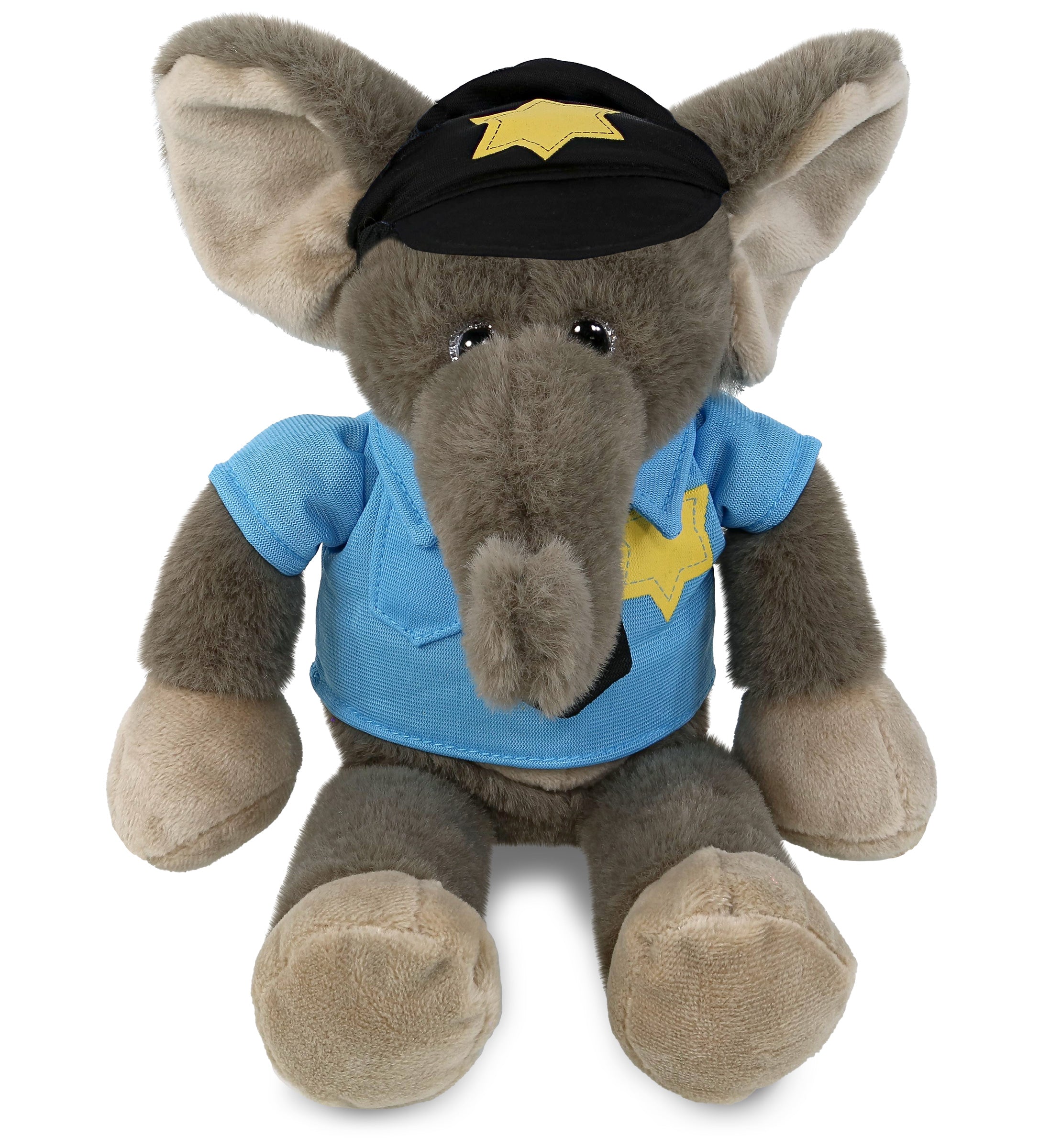 PLUSH POLICE - SUPER-SOFT PLUSH - LONG LEG ELEPHANT 10.5"