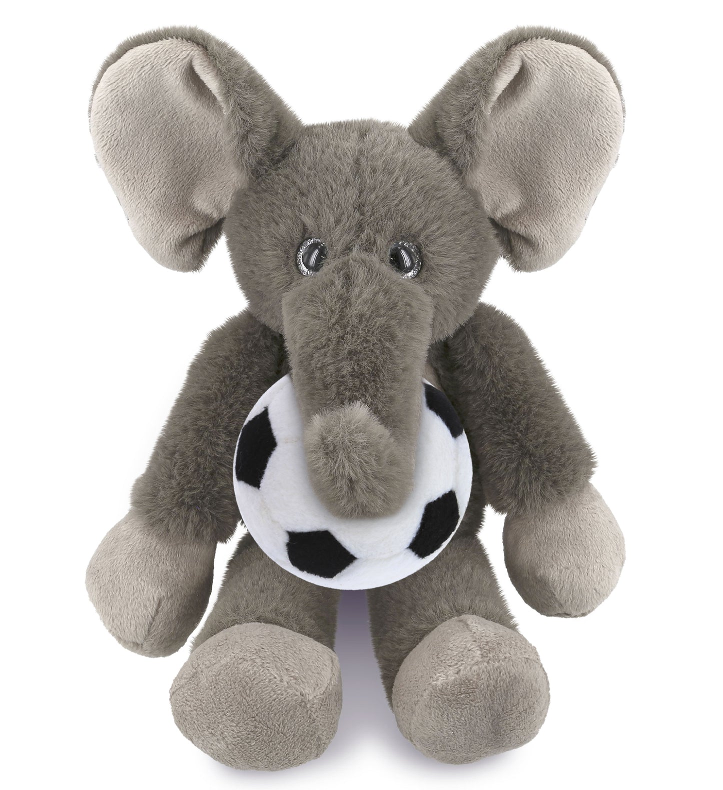 SUPER-SOFT PLUSH - LONG LEG ELEPHANT 10.5" WITH SOCCER PLUSH