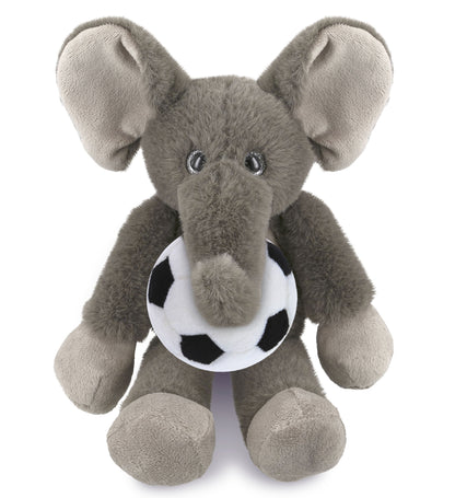 SUPER-SOFT PLUSH - LONG LEG ELEPHANT 10.5" WITH SOCCER PLUSH