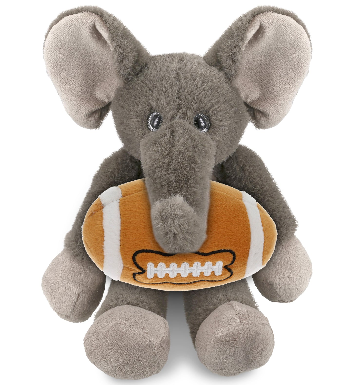 SUPER-SOFT PLUSH - LONG LEG ELEPHANT 10.5" WITH FOOTBALL PLUSH