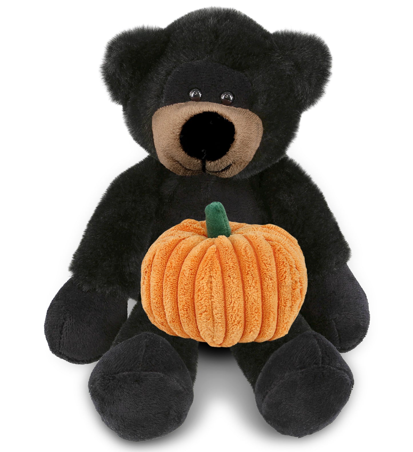 PLUSH PUMPKIN - SUPER-SOFT PLUSH - LONG LEG BLACK BEAR 10.5"