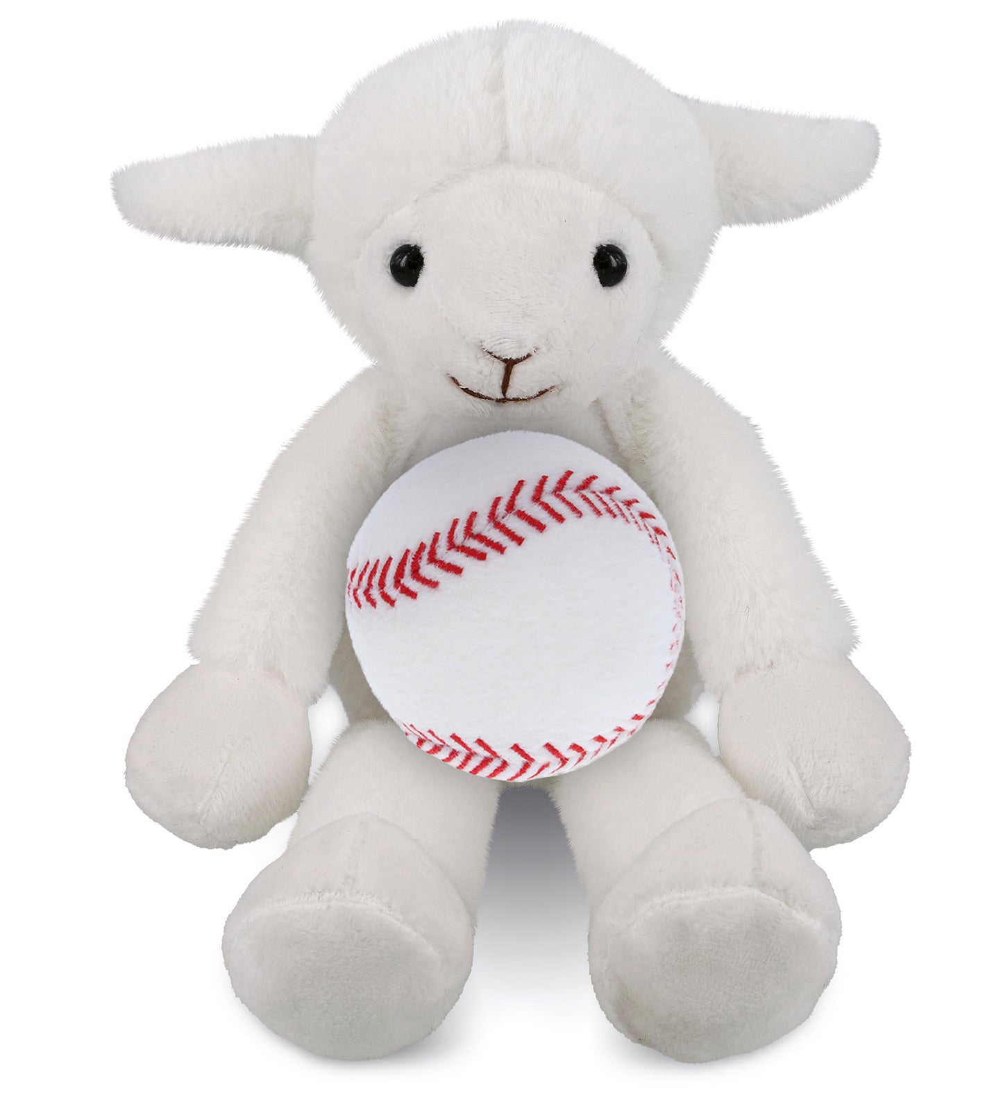 PLUSH BASEBALL - SUPER-SOFT PLUSH - LONG LEG LAMB 10.5"
