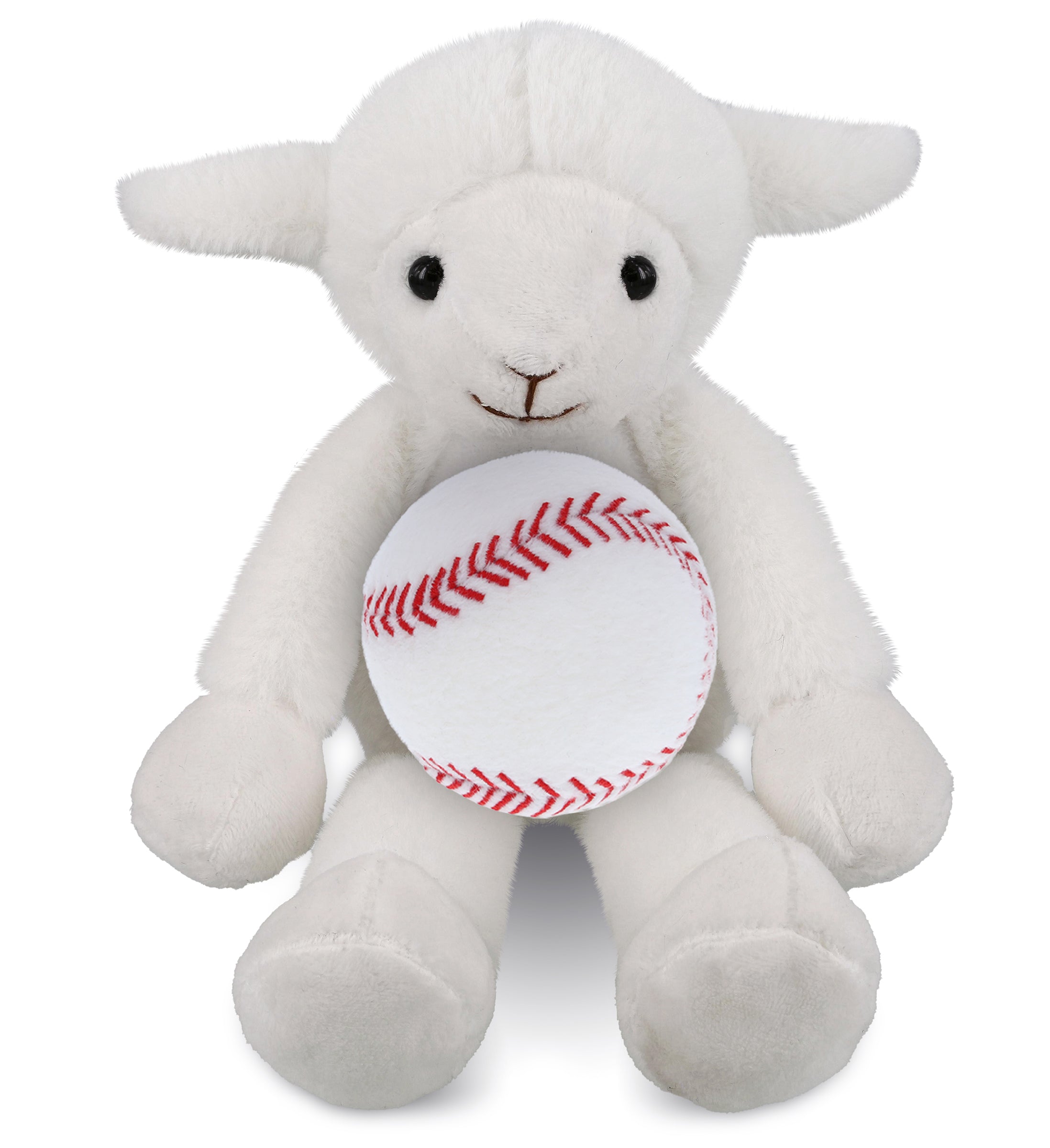 PLUSH BASEBALL - SUPER-SOFT PLUSH - LONG LEG LAMB 10.5"