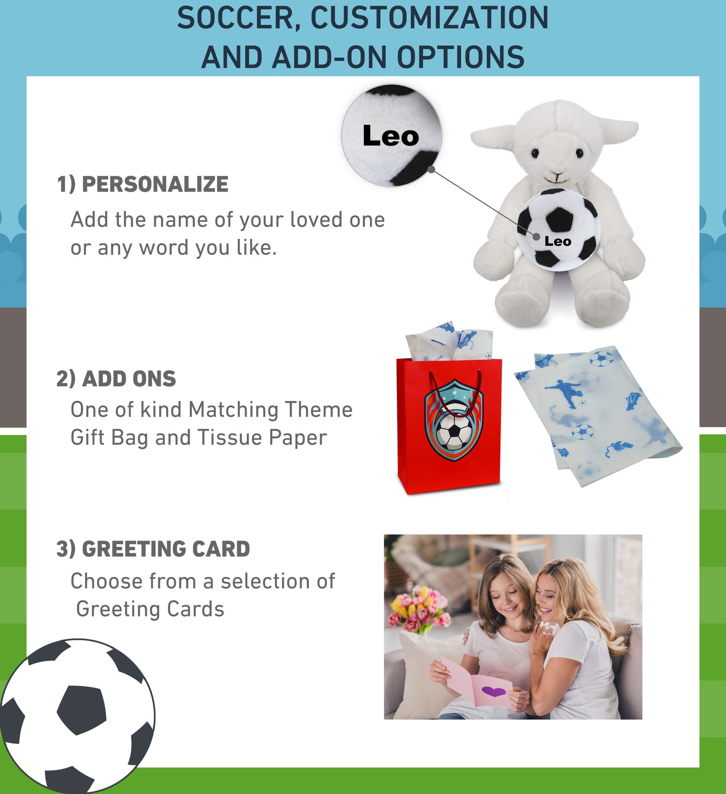 SUPER-SOFT PLUSH - LONG LEG LAMB 10.5" WITH SOCCER PLUSH