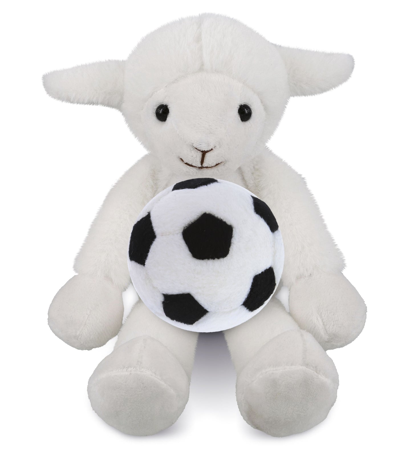 SUPER-SOFT PLUSH - LONG LEG LAMB 10.5" WITH SOCCER PLUSH