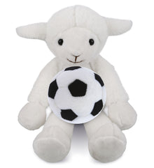 SUPER-SOFT PLUSH - LONG LEG LAMB 10.5" WITH SOCCER PLUSH