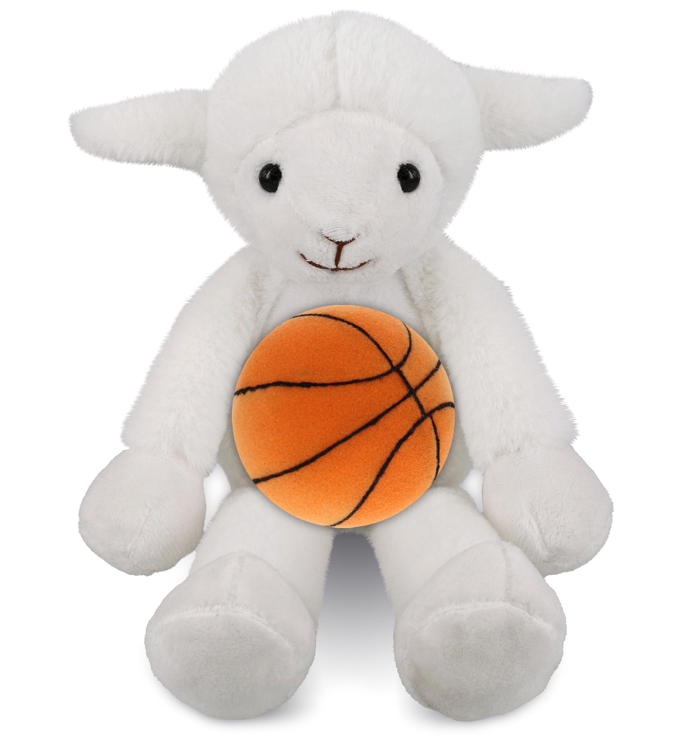 PLUSH BASKETBALL - SUPER-SOFT PLUSH - LONG LEG LAMB 10.5"