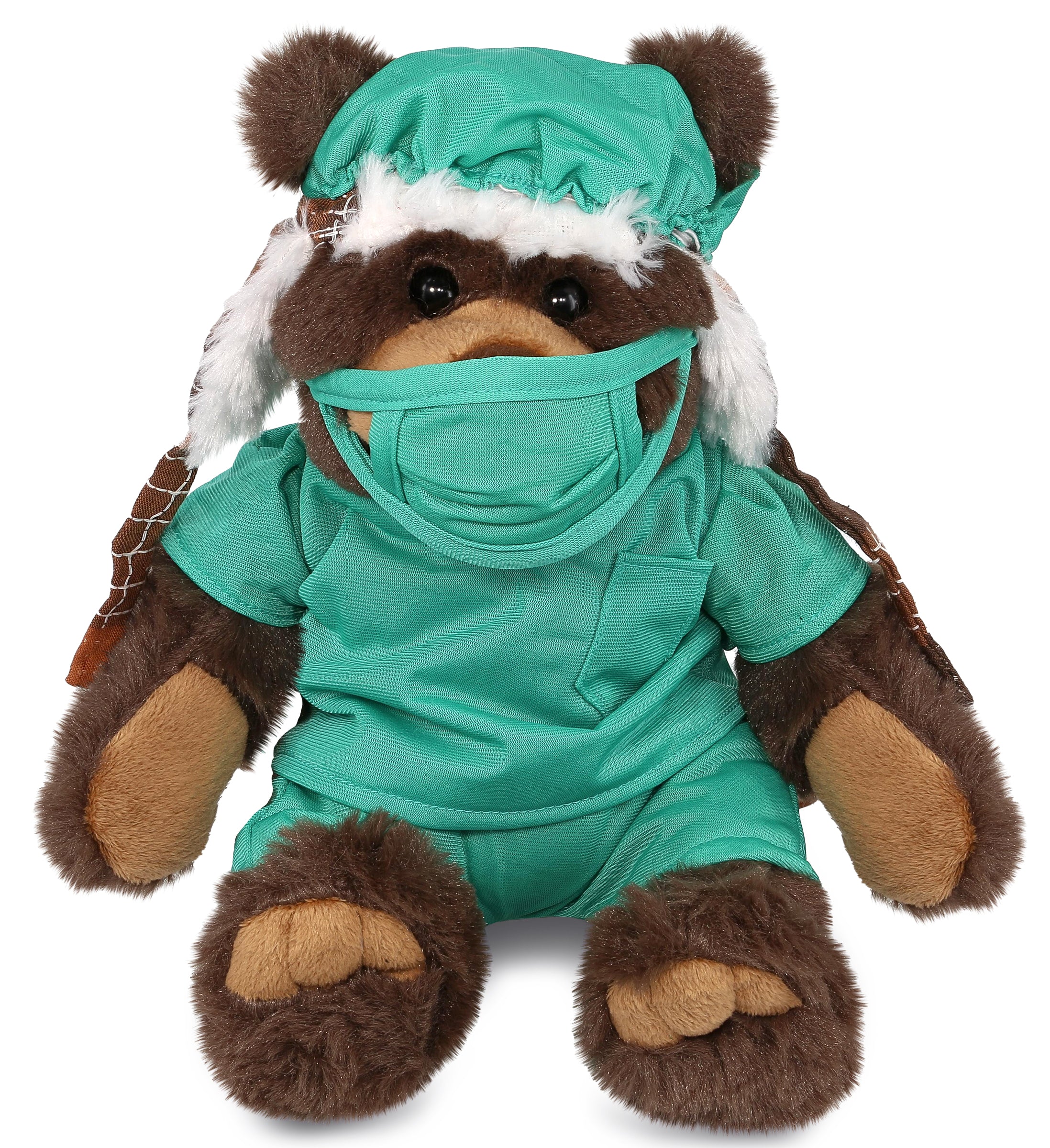 PLUSH DOCTOR - SUPER SOFT PLUSH WITH CLOTHES  - BROWN BEAR