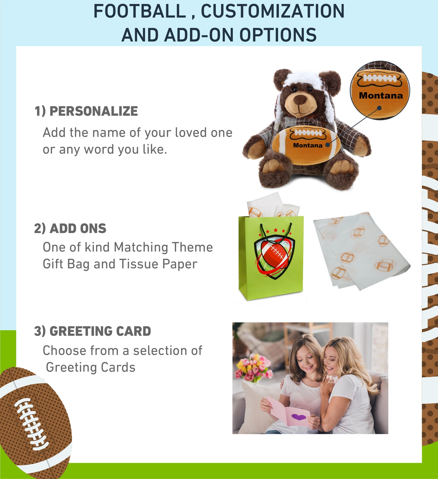 SUPER SOFT PLUSH WITH CLOTHES - BROWN BEAR WITH FOOTBALL PLUSH