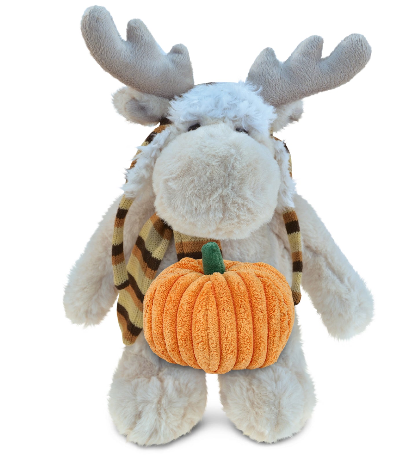 PLUSH PUMPKIN - SUPER SOFT PLUSH WITH CLOTHES  - STANDING MOOSE
