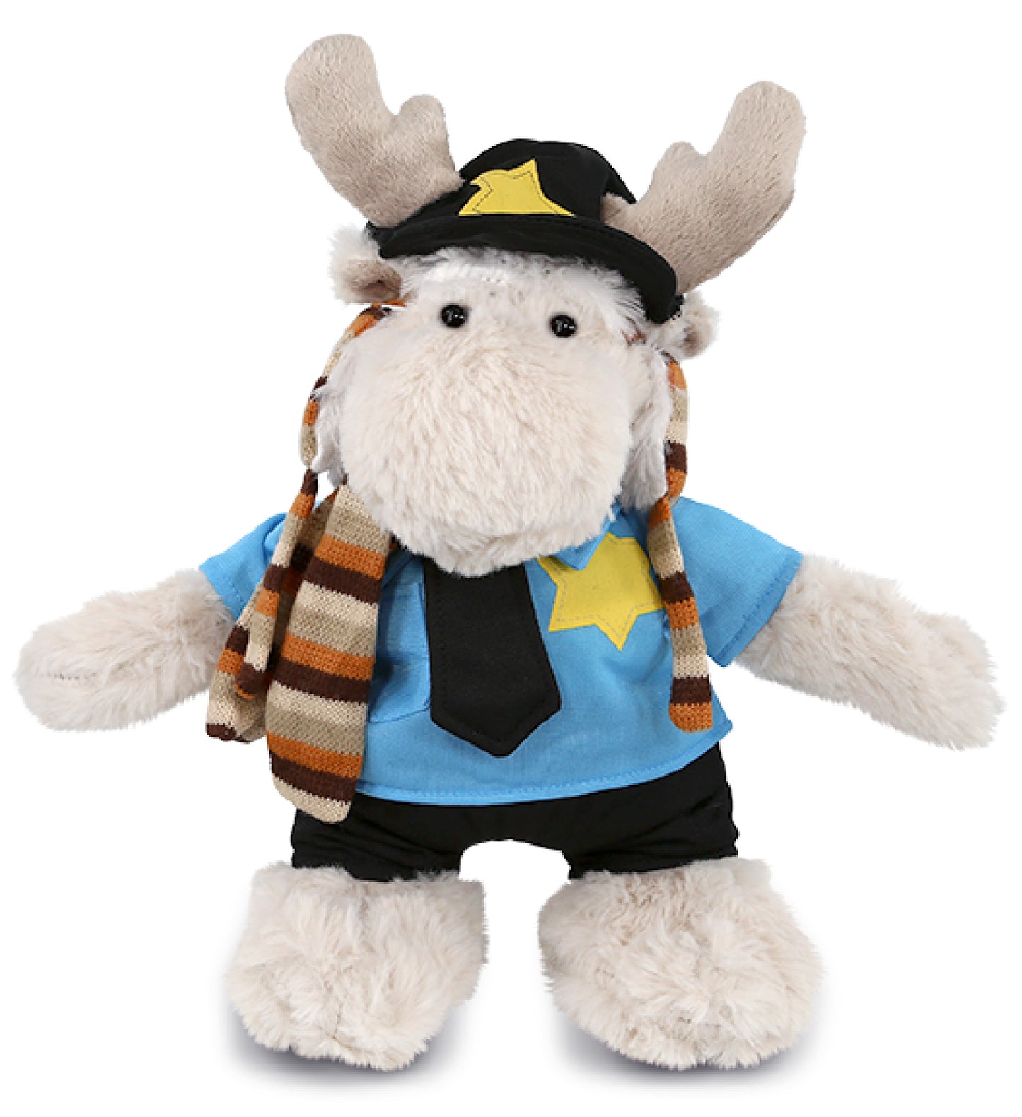 PLUSH POLICE - SUPER SOFT PLUSH WITH CLOTHES  - STANDING MOOSE