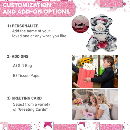 SUPER-SOFT PLUSH - SQUAT WHITE TIGER 8" BALLERINA