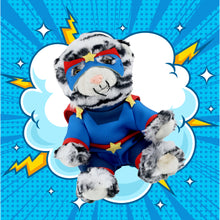 SUPER-SOFT PLUSH - SQUAT WHITE TIGER 8" SUPER HERO
