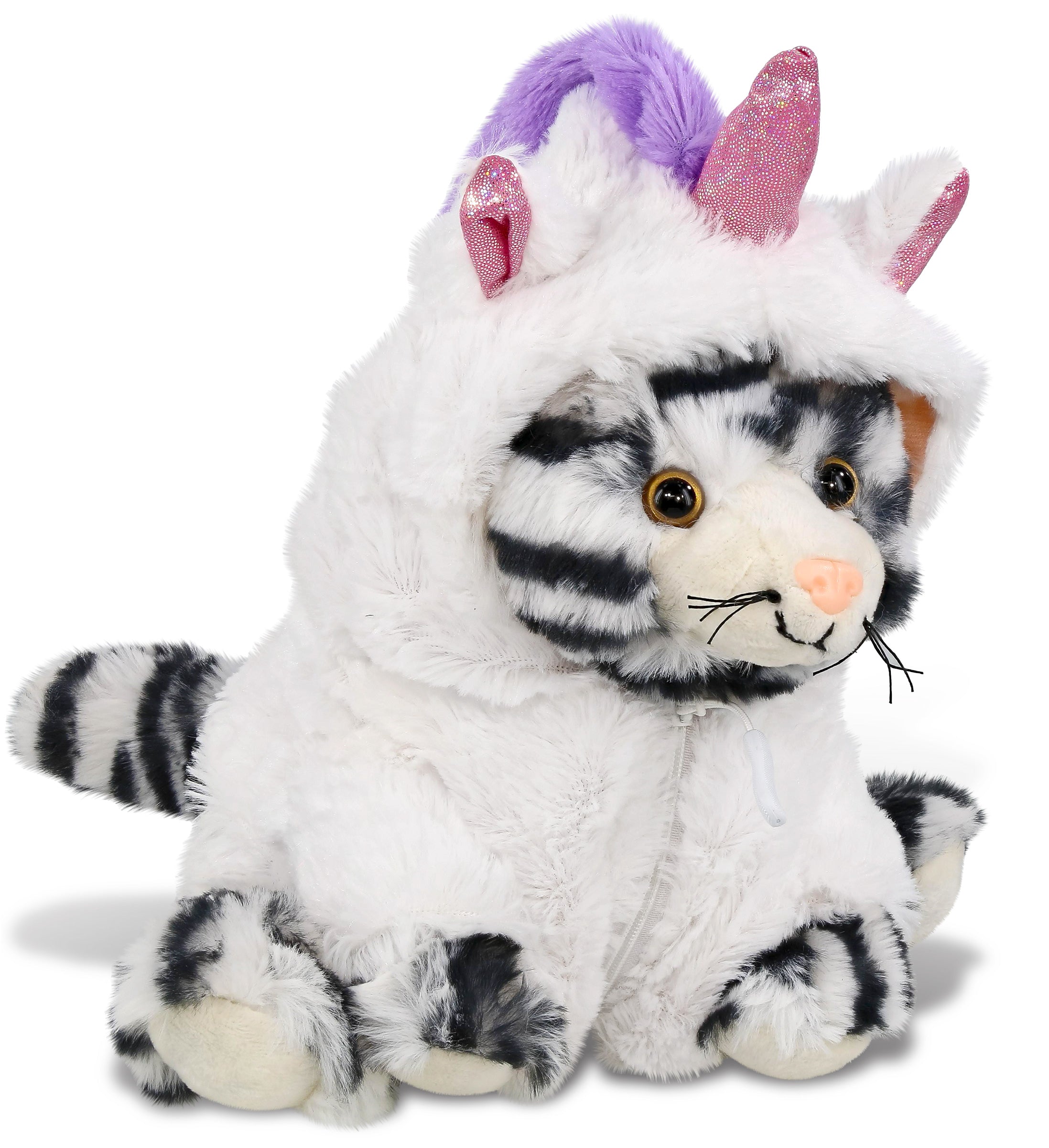 PLUSH UNICORN - SUPER-SOFT PLUSH - SQUAT WHITE TIGER 8"