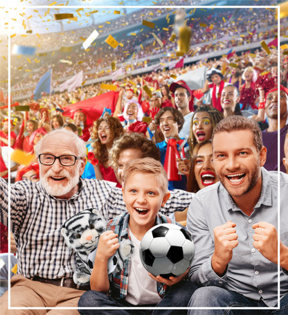 SUPER-SOFT PLUSH - SQUAT WHITE TIGER 8" WITH SOCCER PLUSH