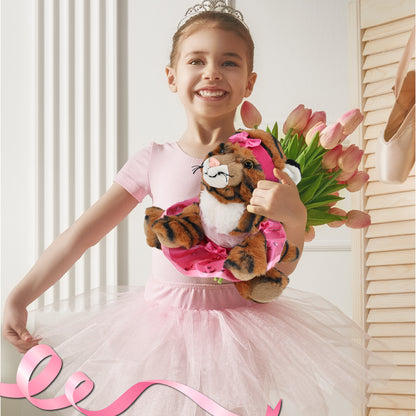 SUPER-SOFT PLUSH - SQUAT TIGER 8" BALLERINA