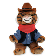SUPER-SOFT PLUSH - SQUAT TIGER 8" COWBOY DRESS UP