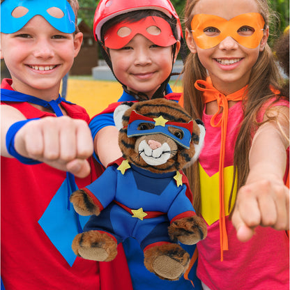 SUPER-SOFT PLUSH - SQUAT TIGER 8" SUPER HERO