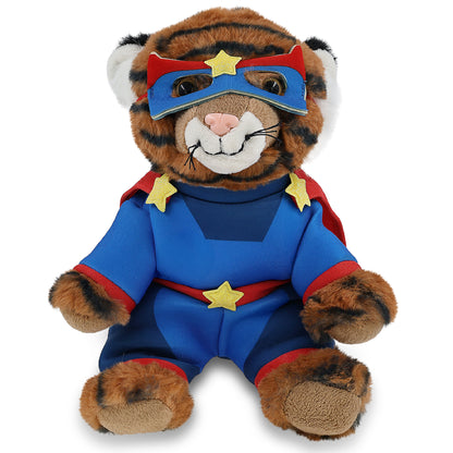 SUPER-SOFT PLUSH - SQUAT TIGER 8" SUPER HERO